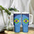 Custom Brazil Football Tumbler With Handle Vamos Selecao - Blue - Wonder Print Shop