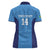 Custom Brazil Football Women Polo Shirt Vamos Selecao - Blue - Wonder Print Shop