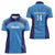 Custom Brazil Football Women Polo Shirt Vamos Selecao - Blue - Wonder Print Shop