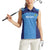 Custom Brazil Football Women Sleeveless Polo Shirt Vamos Selecao - Blue - Wonder Print Shop
