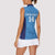 Custom Brazil Football Women Sleeveless Polo Shirt Vamos Selecao - Blue - Wonder Print Shop