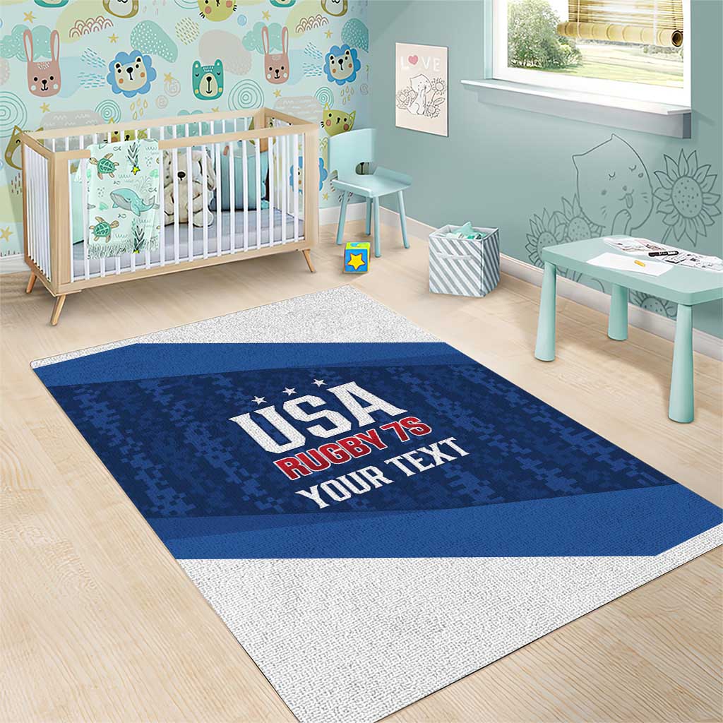 Custom USA Rugby 2025 Area Rug Go Champions Eagles - Wonder Print Shop
