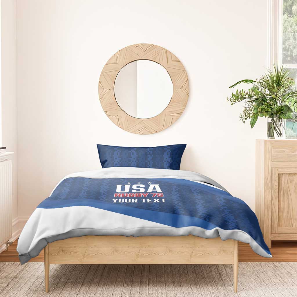Custom USA Rugby 2025 Bedding Set Go Champions Eagles - Wonder Print Shop