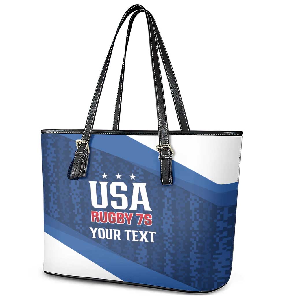 Custom USA Rugby 2025 Leather Tote Bag Go Champions Eagles - Wonder Print Shop