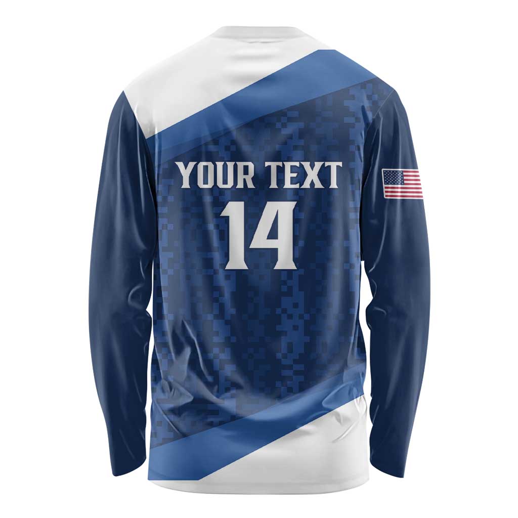 Custom USA Rugby 2025 Long Sleeve Shirt Go Champions Eagles - Wonder Print Shop