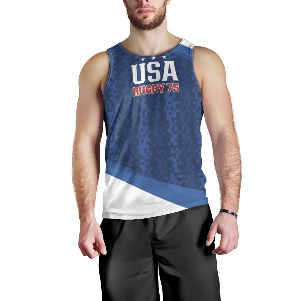Custom USA Rugby 2025 Men Tank Top Go Champions Eagles - Wonder Print Shop