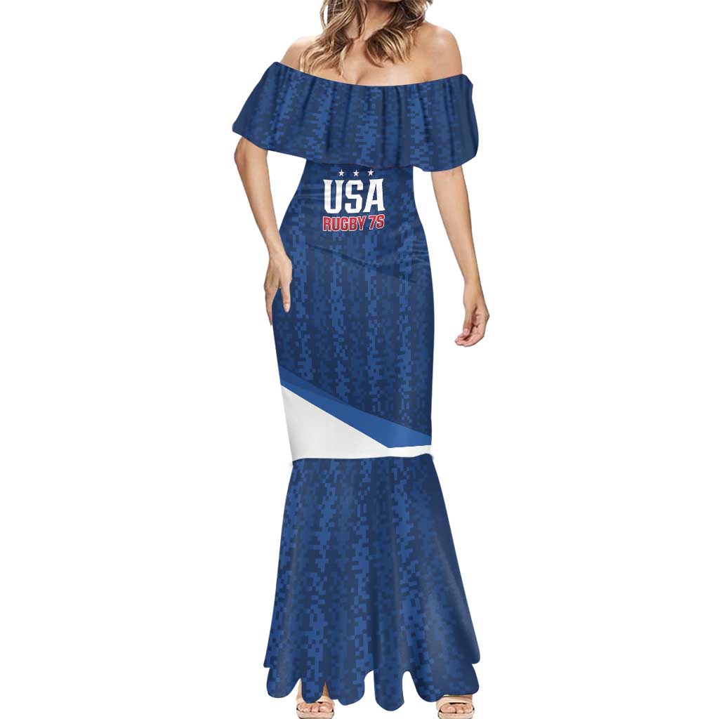 Custom USA Rugby 2025 Mermaid Dress Go Champions Eagles - Wonder Print Shop