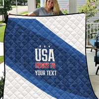 Custom USA Rugby 2025 Quilt Go Champions Eagles - Wonder Print Shop