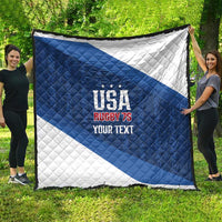 Custom USA Rugby 2025 Quilt Go Champions Eagles - Wonder Print Shop