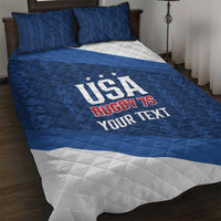 Custom USA Rugby 2025 Quilt Bed Set Go Champions Eagles - Wonder Print Shop