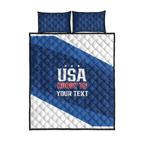 Custom USA Rugby 2025 Quilt Bed Set Go Champions Eagles - Wonder Print Shop