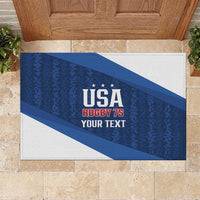 Custom USA Rugby 2025 Rubber Doormat Go Champions Eagles - Wonder Print Shop
