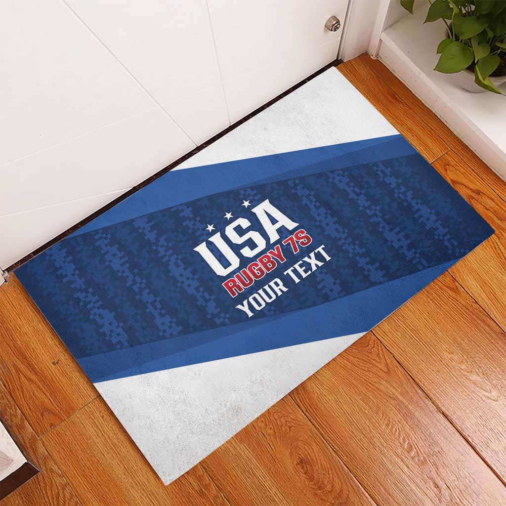 Custom USA Rugby 2025 Rubber Doormat Go Champions Eagles - Wonder Print Shop