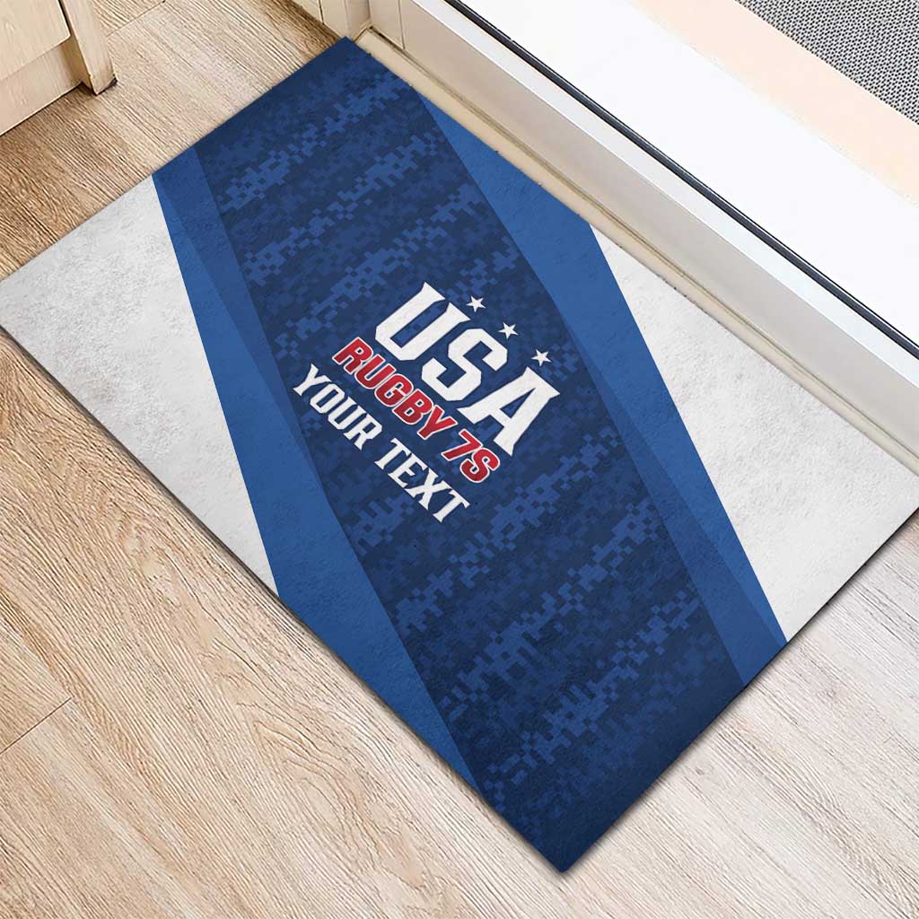 Custom USA Rugby 2025 Rubber Doormat Go Champions Eagles - Wonder Print Shop