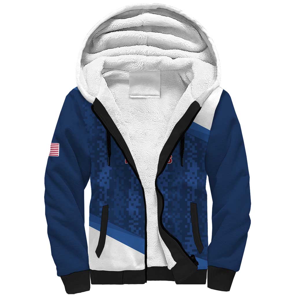 Custom USA Rugby 2025 Sherpa Hoodie Go Champions Eagles - Wonder Print Shop