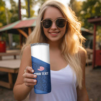 Custom USA Rugby 2025 Skinny Tumbler Go Champions Eagles - Wonder Print Shop