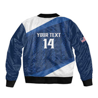 Custom USA Rugby 2025 Sleeve Zip Bomber Jacket Go Champions Eagles - Wonder Print Shop