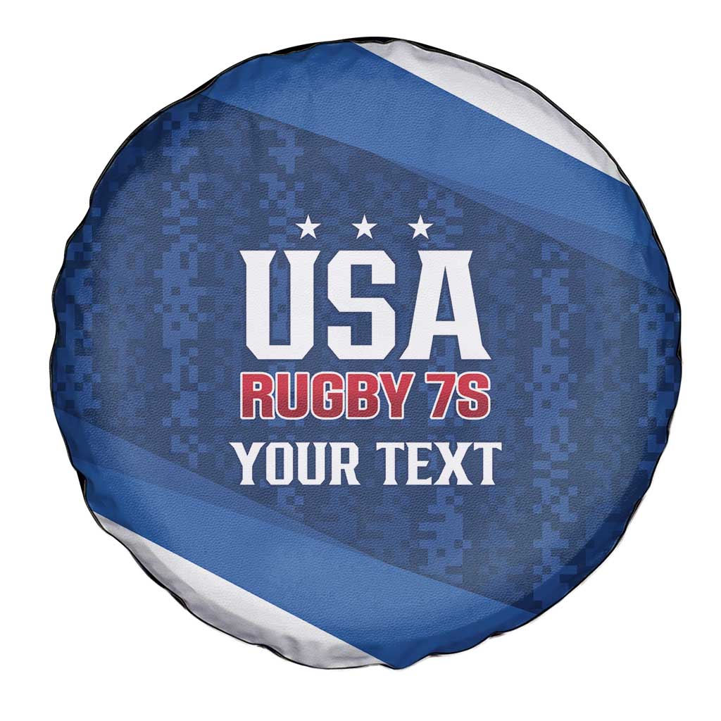 Custom USA Rugby 2025 Spare Tire Cover Go Champions Eagles - Wonder Print Shop