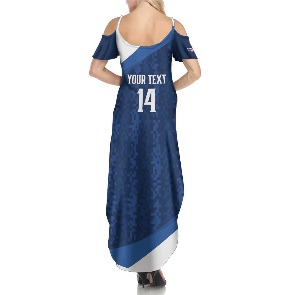 Custom USA Rugby 2025 Summer Maxi Dress Go Champions Eagles - Wonder Print Shop