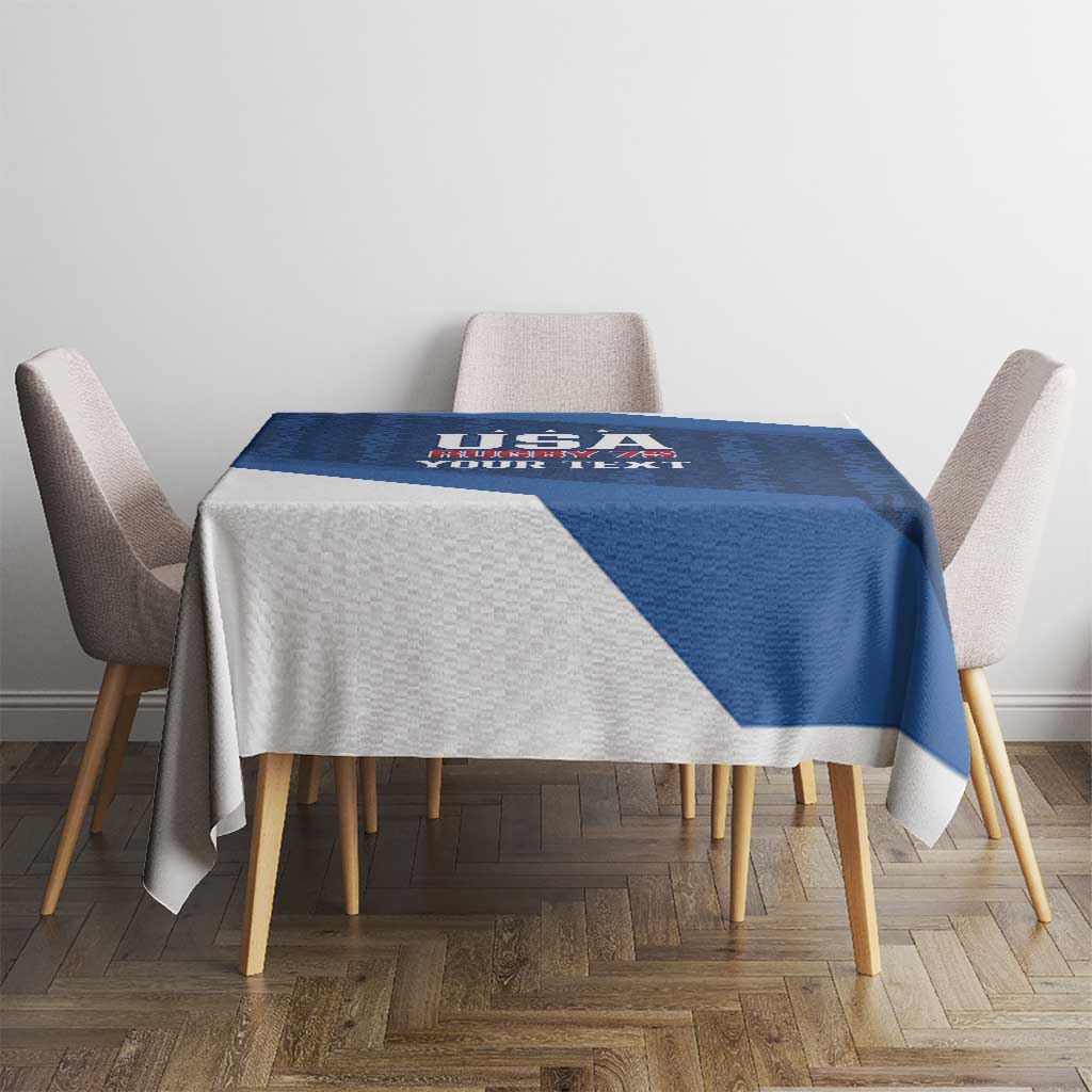 Custom USA Rugby 2025 Tablecloth Go Champions Eagles - Wonder Print Shop