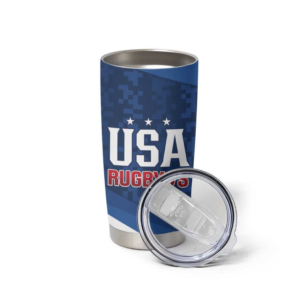 Custom USA Rugby 2025 Tumbler Cup Go Champions Eagles - Wonder Print Shop