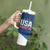 Custom USA Rugby 2025 Tumbler With Handle Go Champions Eagles - Wonder Print Shop