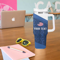 Custom USA Rugby 2025 Tumbler With Handle Go Champions Eagles - Wonder Print Shop