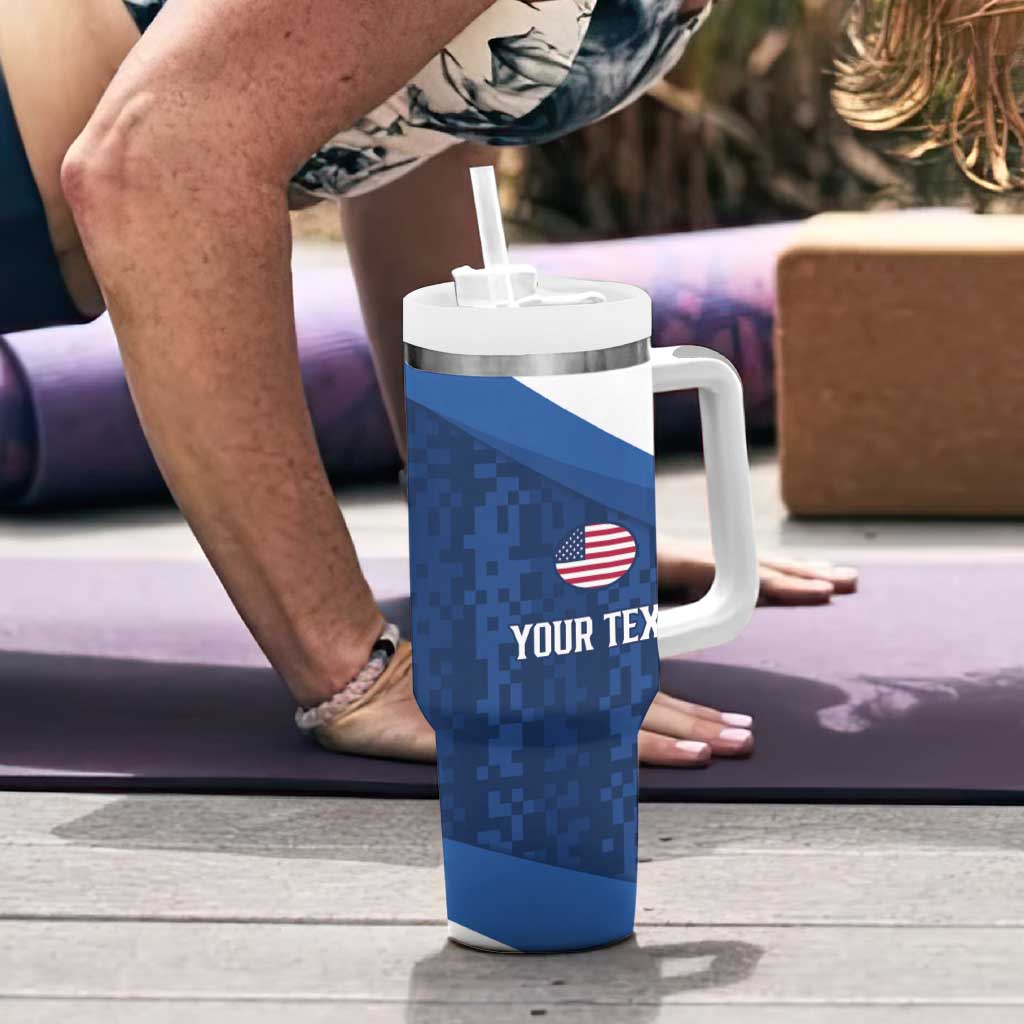 Custom USA Rugby 2025 Tumbler With Handle Go Champions Eagles - Wonder Print Shop