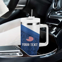 Custom USA Rugby 2025 Tumbler With Handle Go Champions Eagles - Wonder Print Shop