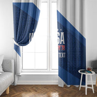 Custom USA Rugby 2025 Window Curtain Go Champions Eagles - Wonder Print Shop