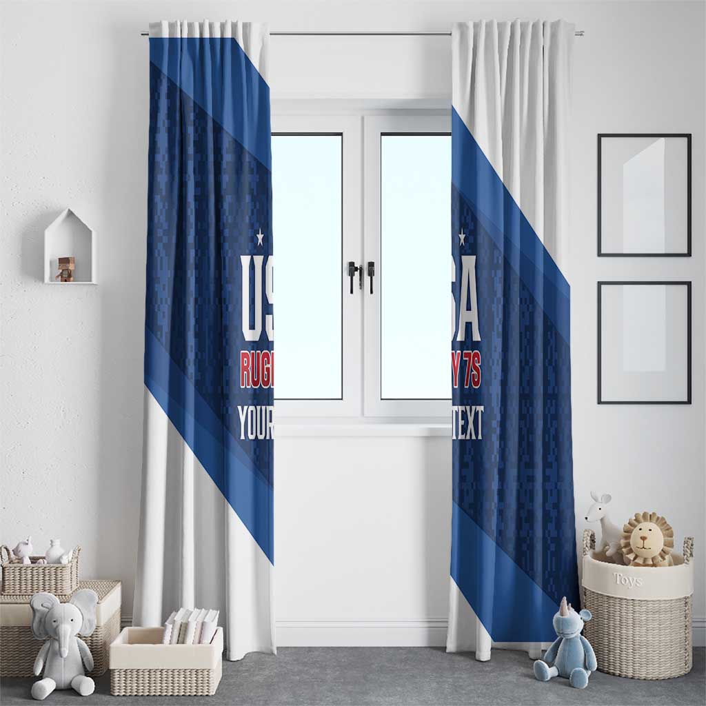 Custom USA Rugby 2025 Window Curtain Go Champions Eagles - Wonder Print Shop