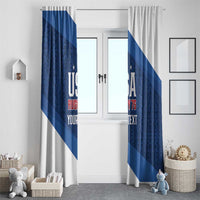 Custom USA Rugby 2025 Window Curtain Go Champions Eagles - Wonder Print Shop