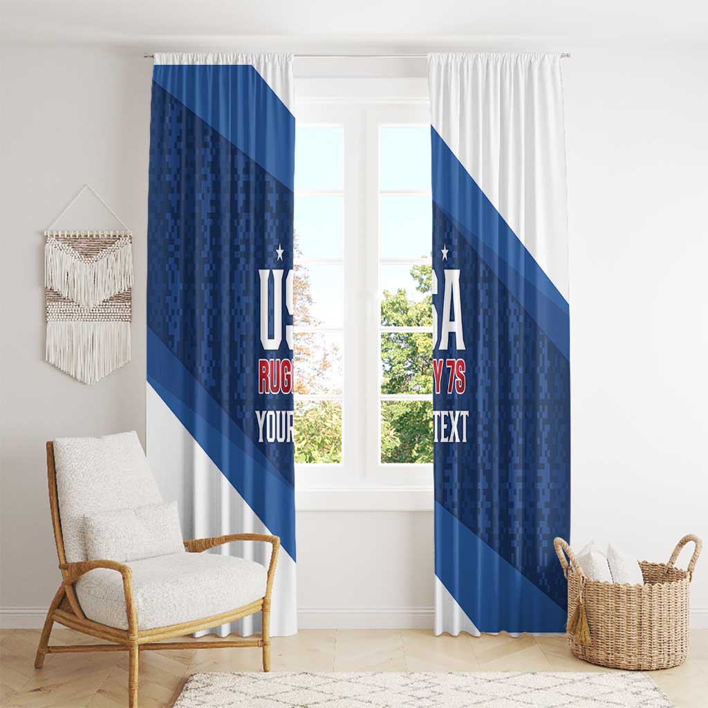Custom USA Rugby 2025 Window Curtain Go Champions Eagles - Wonder Print Shop