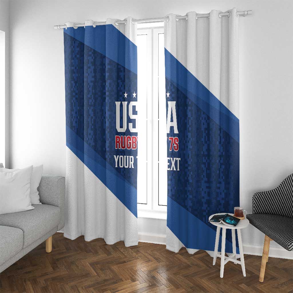 Custom USA Rugby 2025 Window Curtain Go Champions Eagles - Wonder Print Shop