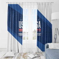 Custom USA Rugby 2025 Window Curtain Go Champions Eagles - Wonder Print Shop