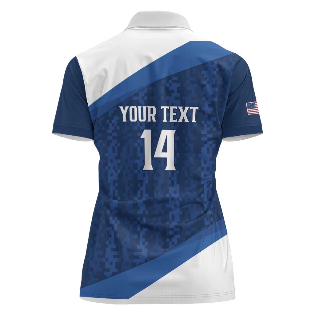 Custom USA Rugby 2025 Women Polo Shirt Go Champions Eagles - Wonder Print Shop