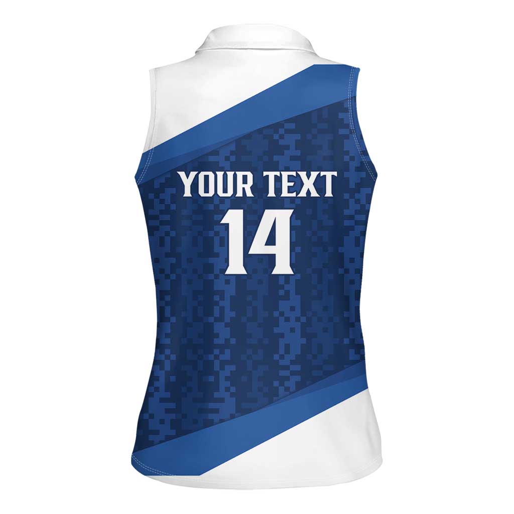 Custom USA Rugby 2025 Women Sleeveless Polo Shirt Go Champions Eagles - Wonder Print Shop