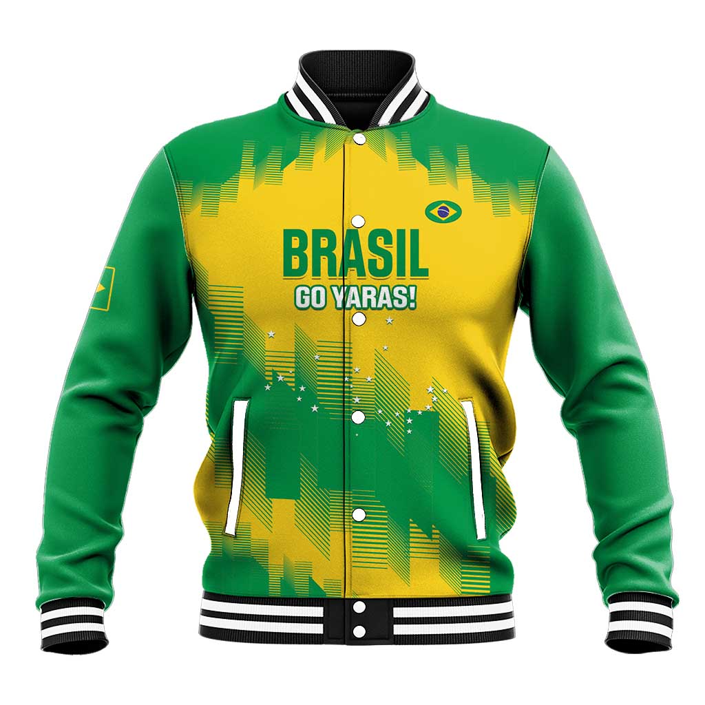 Custom Brasil Rugby 2025 Baseball Jacket Go Champions Yaras - Wonder Print Shop
