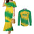 Custom Brasil Rugby 2025 Couples Matching Mermaid Dress and Long Sleeve Button Shirt Go Champions Yaras