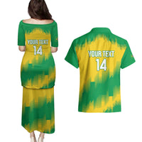 Custom Brasil Rugby 2025 Couples Matching Puletasi and Hawaiian Shirt Go Champions Yaras - Wonder Print Shop