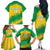 Custom Brasil Rugby 2025 Family Matching Off The Shoulder Long Sleeve Dress and Hawaiian Shirt Go Champions Yaras - Wonder Print Shop