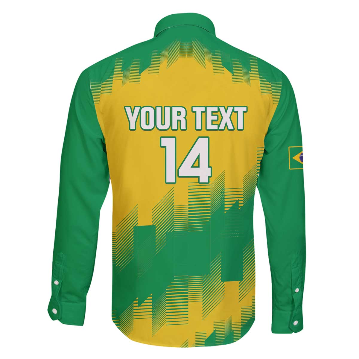 Custom Brasil Rugby 2025 Family Matching Off The Shoulder Long Sleeve Dress and Hawaiian Shirt Go Champions Yaras - Wonder Print Shop