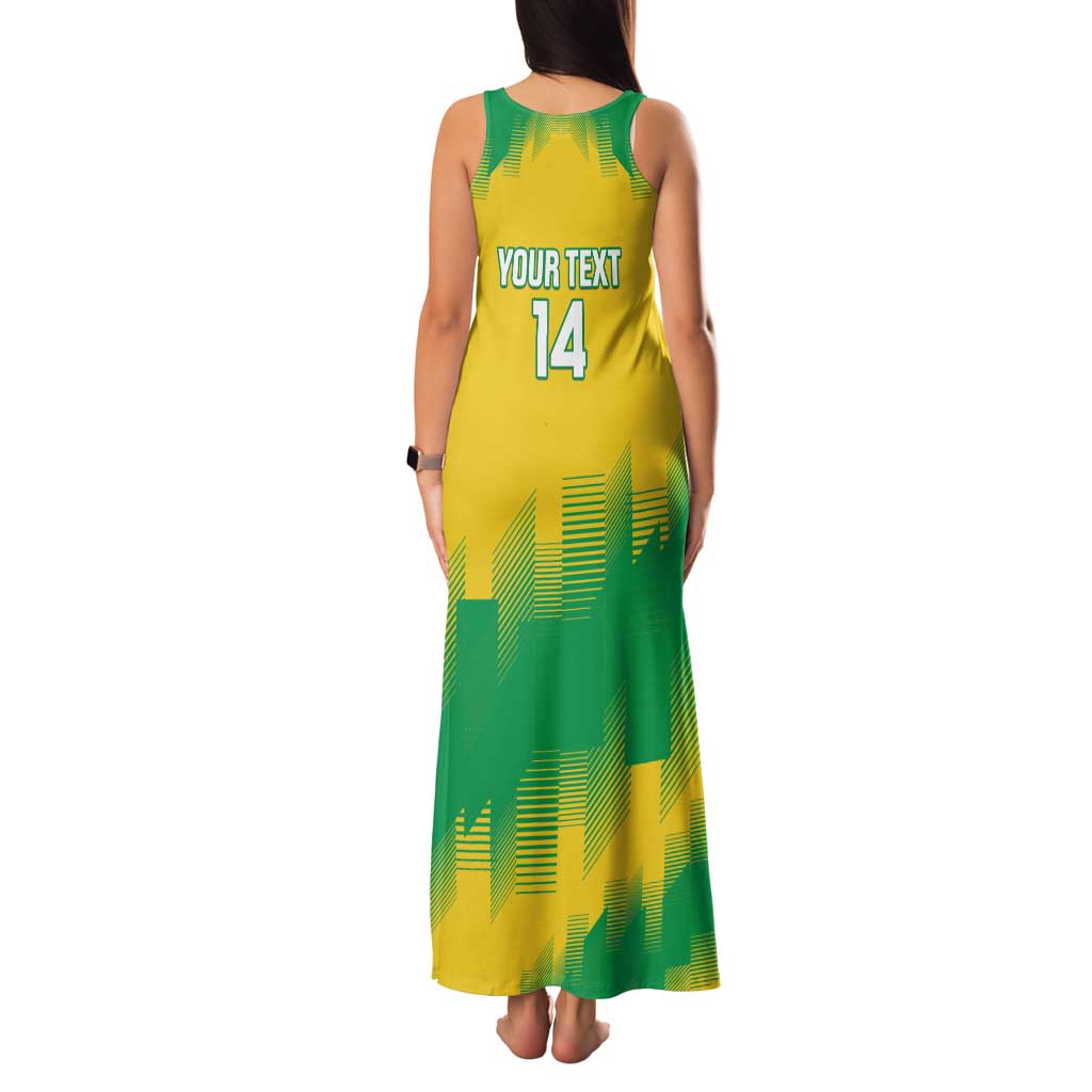 Custom Brasil Rugby 2025 Family Matching Tank Maxi Dress and Hawaiian Shirt Go Champions Yaras - Wonder Print Shop