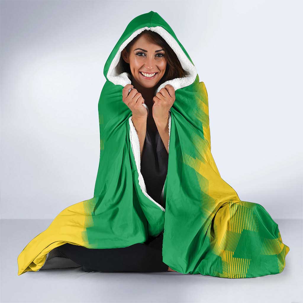 Custom Brasil Rugby 2025 Hooded Blanket Go Champions Yaras