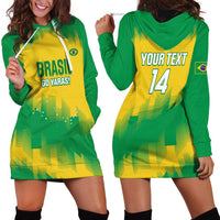 Custom Brasil Rugby 2025 Hoodie Dress Go Champions Yaras - Wonder Print Shop