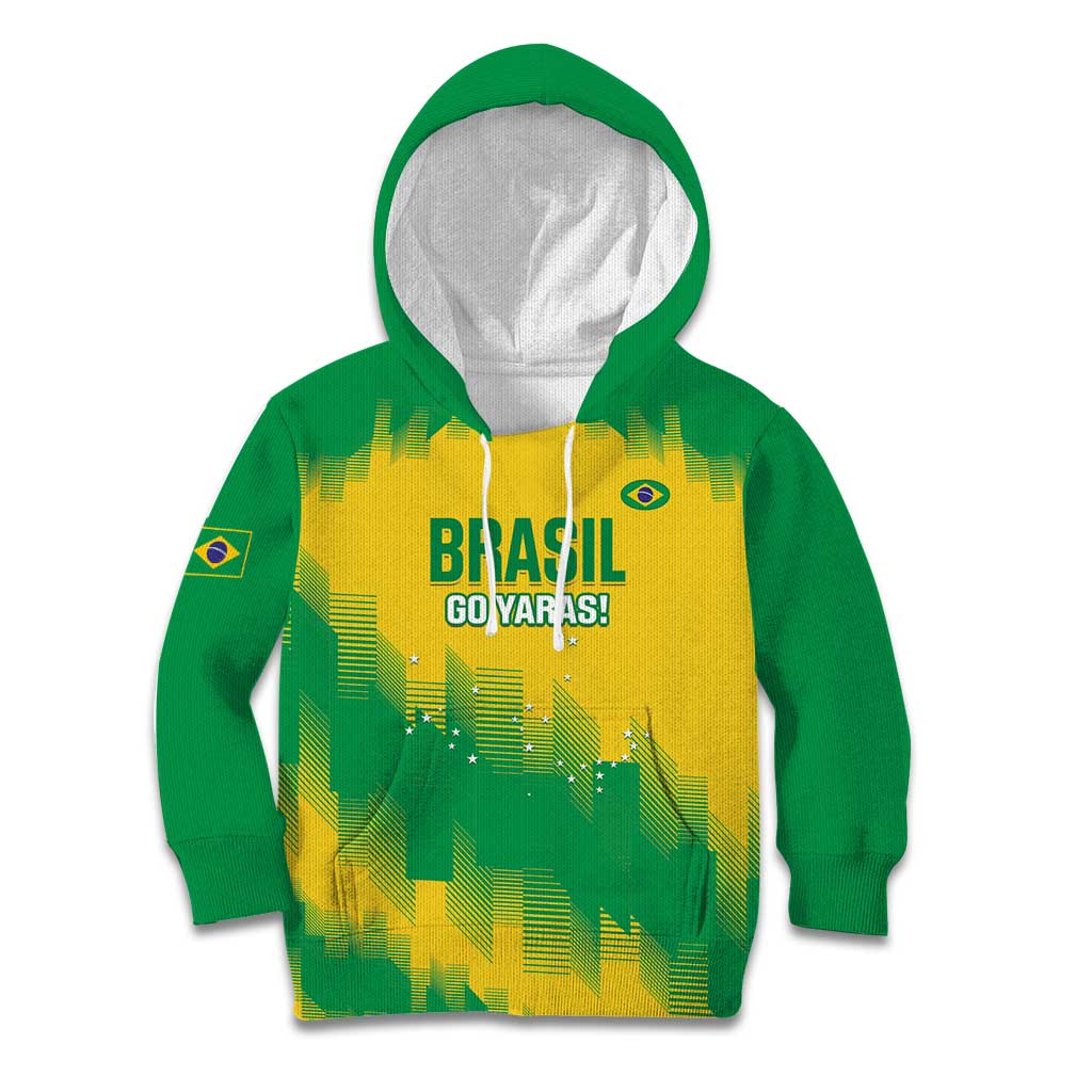Custom Brasil Rugby 2025 Kid Hoodie Go Champions Yaras - Wonder Print Shop
