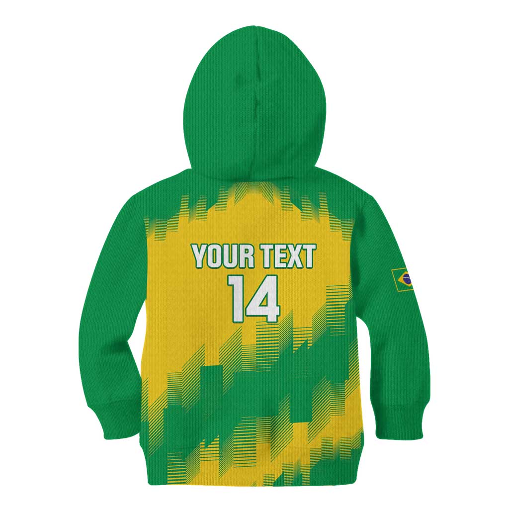 Custom Brasil Rugby 2025 Kid Hoodie Go Champions Yaras - Wonder Print Shop