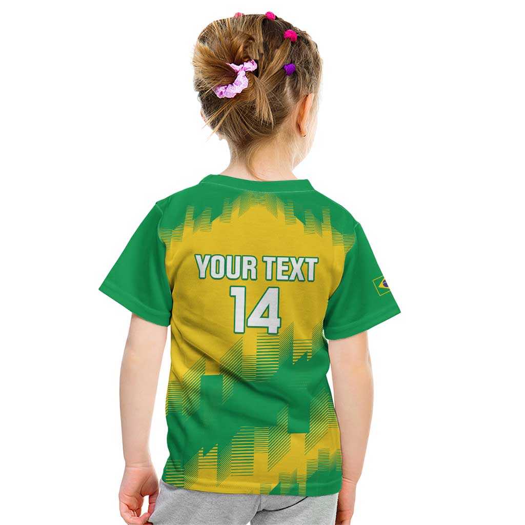 Custom Brasil Rugby 2025 Kid T Shirt Go Champions Yaras - Wonder Print Shop