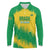 Custom Brasil Rugby 2025 Long Sleeve Polo Shirt Go Champions Yaras - Wonder Print Shop