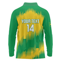 Custom Brasil Rugby 2025 Long Sleeve Polo Shirt Go Champions Yaras - Wonder Print Shop